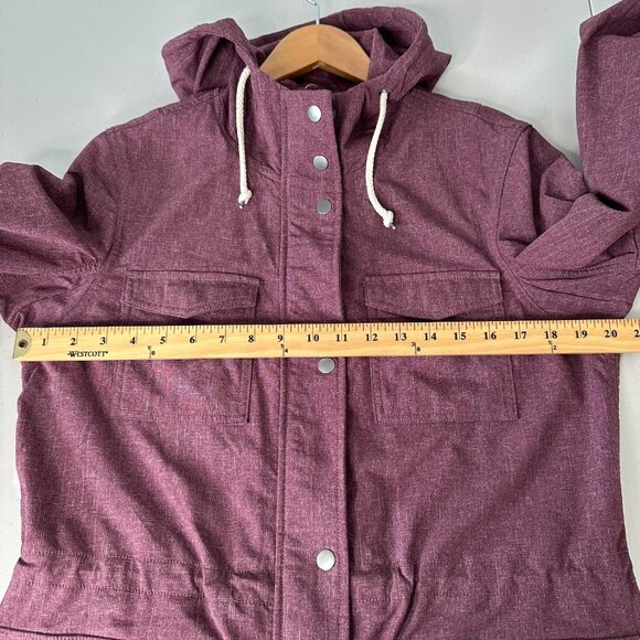 Duluth Trading Co Mist Master Rain Jacket Full Zip Size S Pink Hooded - Picture 4 of 9